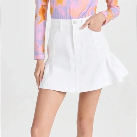 7 For All Mankind Peplum Miniskirt- Size 27; Brand New with Tags - Picture 9 of 13